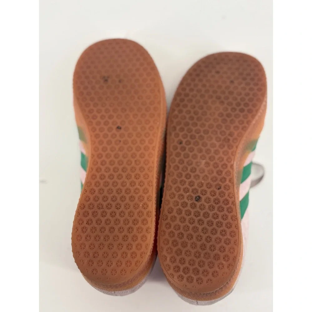 Adidas Sneakers Girls 3 Purple Gazelle IG0669 Green Pink Gum Sole Suede‎ Retro